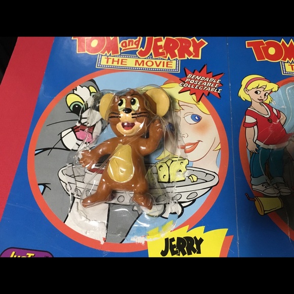 TOM AND JERRY VTG 1992 Bend-Ems Tom, Jerry & Robyn - Picture 11 of 14